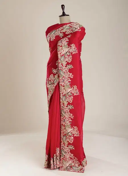 AK 9171 Jimmy Chuu Silk Wear Designer Saree manufacturers